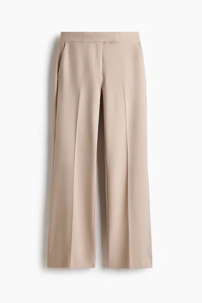 H&m Flared Pants In Neutral