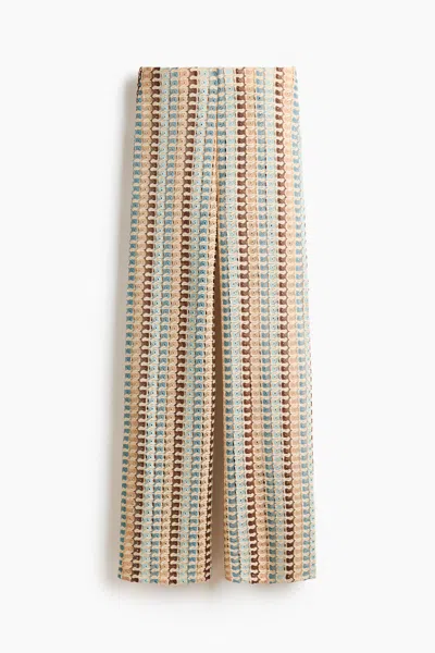 H&m Flared Pull-on Pants In Multi
