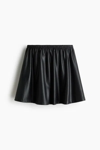 H&m Flared Skirt In Black