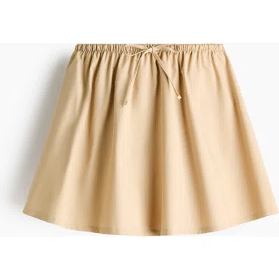 H&m Flared Skirt In Neutral