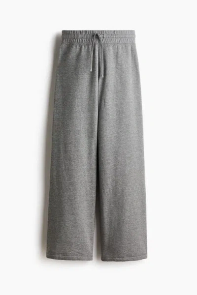 H&m Flared Sweatpants In Gray