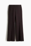 H&m Flared Tailored Trousers In Brown