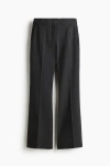 H&m Flared Tailored Trousers In Black