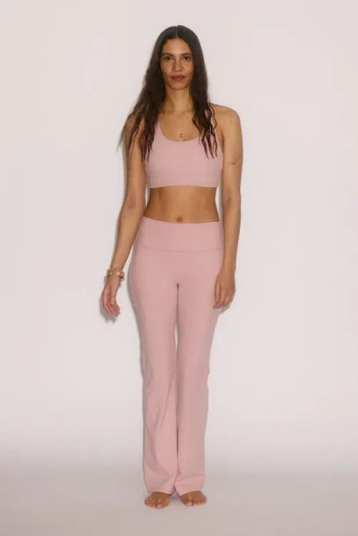 H&m Flared Yoga Leggings With Softmove In Pink