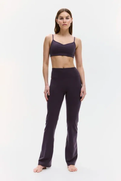 H&m Flared Yoga Leggings With Softmove In Purple