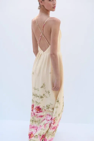 H&m Flared-skirt Strappy Dress In Multi