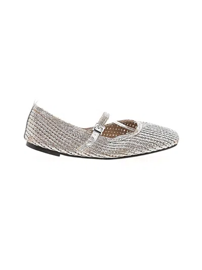 Pre-owned H&m Flats In Silver