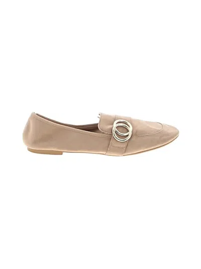 Pre-owned H&m Flats In Tan