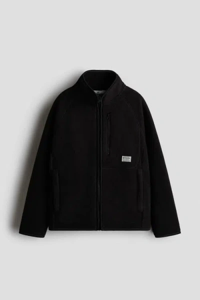 H&m Kids'  Fleece Jacket In Black