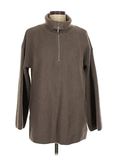 Pre-owned H&m Fleece Jacket In Brown