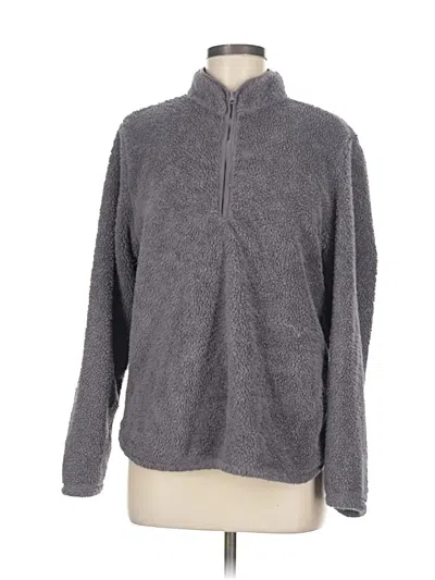 Pre-owned H&m Fleece Jacket In Purple