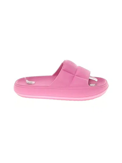 Pre-owned H&m Flip Flops In Pink