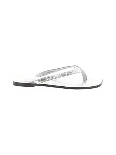 Pre-owned H&m Flip Flops In Silver