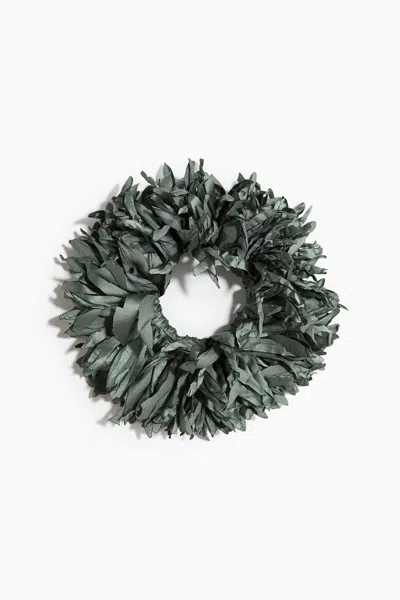 H&m Flower-look Scrunchie In Gray