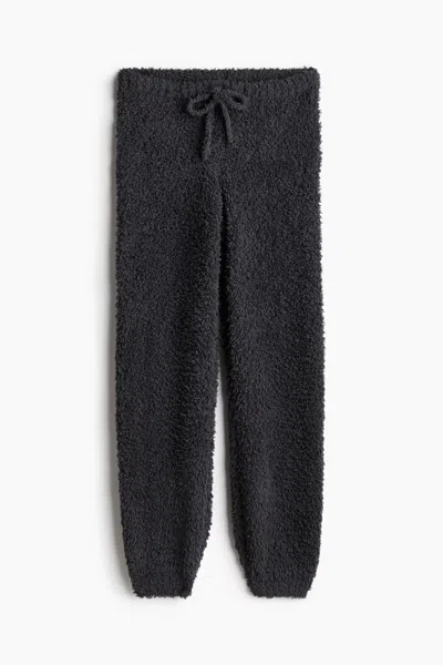 H&m Fluffy Joggers In Black