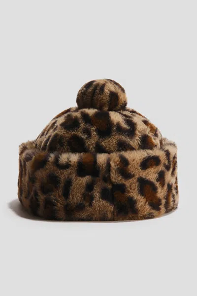 H&m Kids' Fluffy Pompom Beanie In Brown