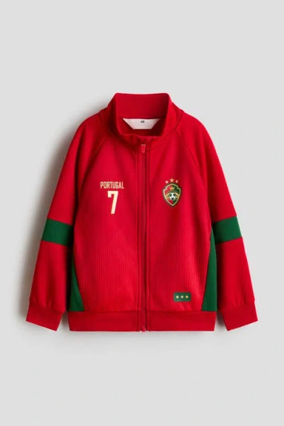 H&m Kids'  Football Jacket In Red
