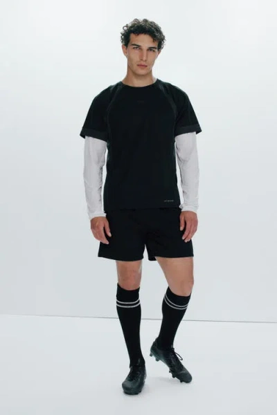 H&m Football Shorts With Drymove In Animal Print