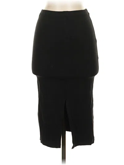 Pre-owned H&m Formal Skirt In Black