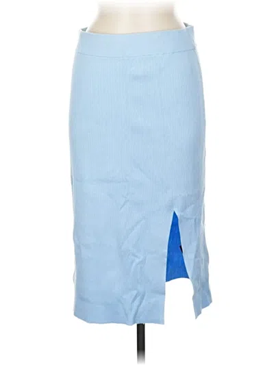Pre-owned H&m Formal Skirt In Blue