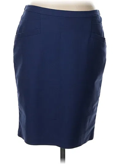 Pre-owned H&m Formal Skirt In Blue