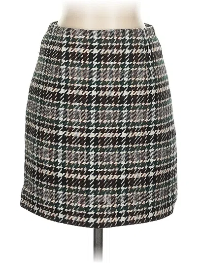 Pre-owned H&m Formal Skirt In Brown