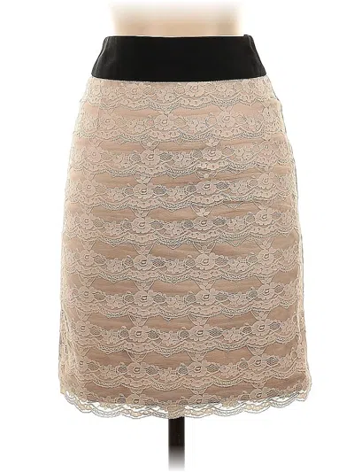 Pre-owned H&m Formal Skirt In Brown