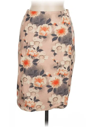 Pre-owned H&m Formal Skirt In Brown