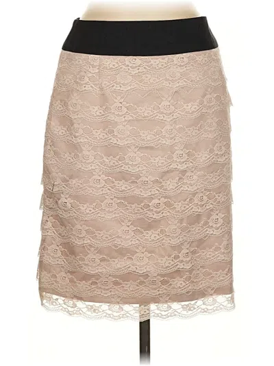 Pre-owned H&m Formal Skirt In Brown