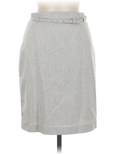 Pre-owned H&m Formal Skirt In Gray