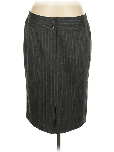 Pre-owned H&m Formal Skirt In Gray