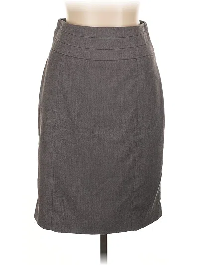 Pre-owned H&m Formal Skirt In Gray