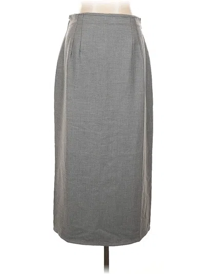 Pre-owned H&m Formal Skirt In Gray