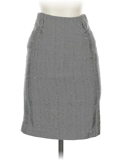 Pre-owned H&m Formal Skirt In Gray
