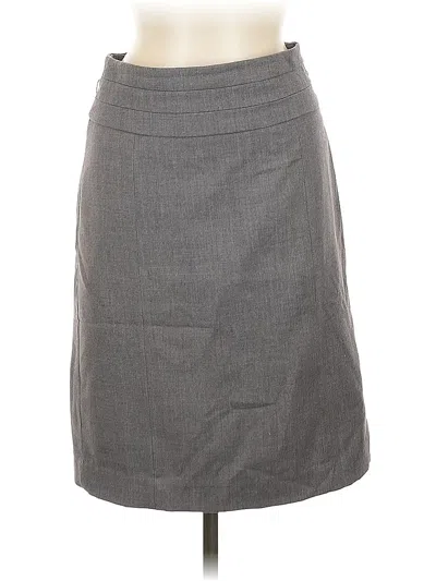 Pre-owned H&m Formal Skirt In Gray