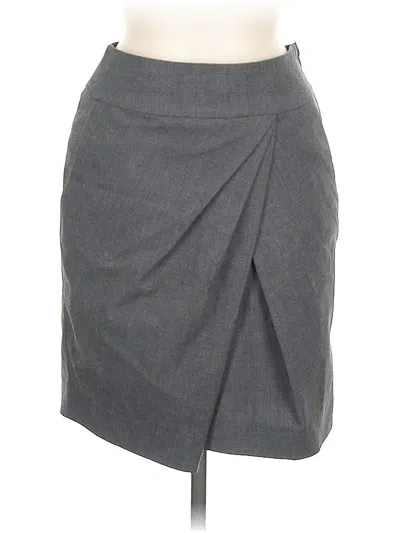 Pre-owned H&m Formal Skirt In Gray