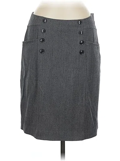 Pre-owned H&m Formal Skirt In Gray