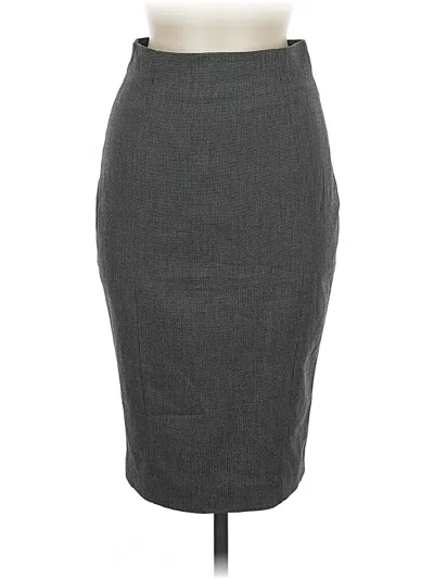 Pre-owned H&m Formal Skirt In Gray