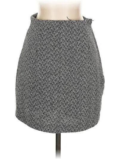 Pre-owned H&m Formal Skirt In Gray