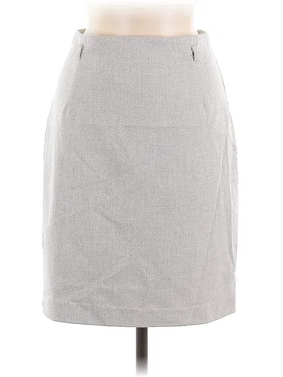 Pre-owned H&m Formal Skirt In Gray