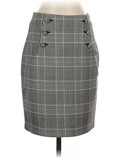 Pre-owned H&m Formal Skirt In Gray