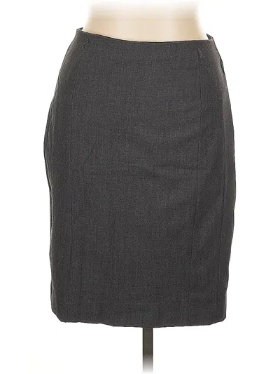 Pre-owned H&m Formal Skirt In Gray