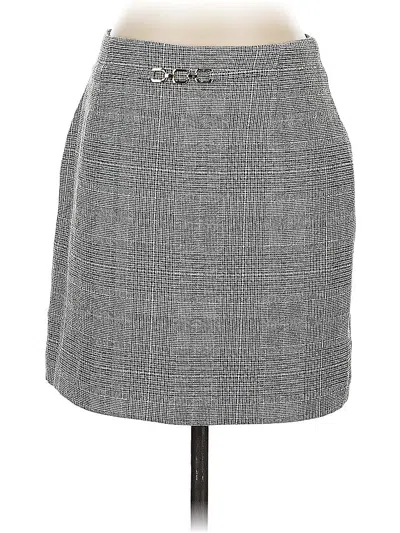 Pre-owned H&m Formal Skirt In Gray