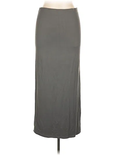 Pre-owned H&m Formal Skirt In Gray