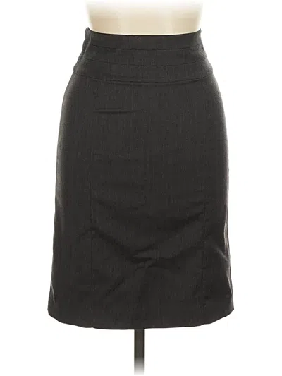 Pre-owned H&m Formal Skirt In Gray