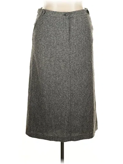 Pre-owned H&m Formal Skirt In Gray