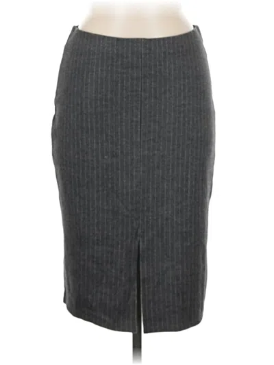 Pre-owned H&m Formal Skirt In Gray