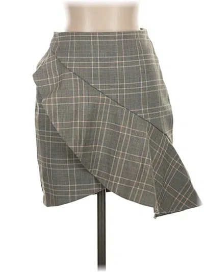 Pre-owned H&m Formal Skirt In Gray