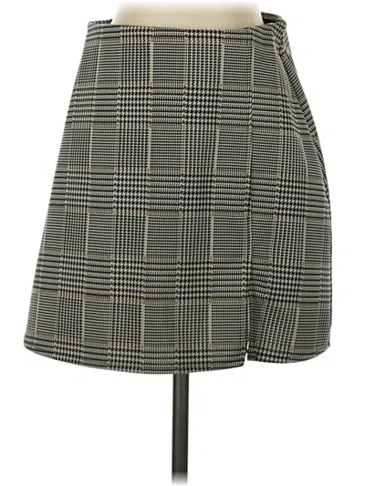 Pre-owned H&m Formal Skirt In Gray