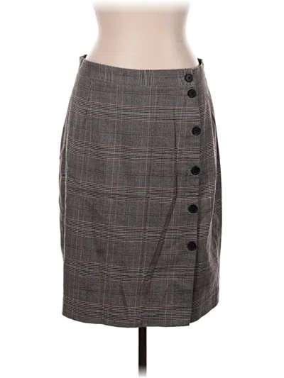 Pre-owned H&m Formal Skirt In Gray
